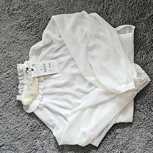 NEW WITH TAGS, ZARA SHEER TOP
